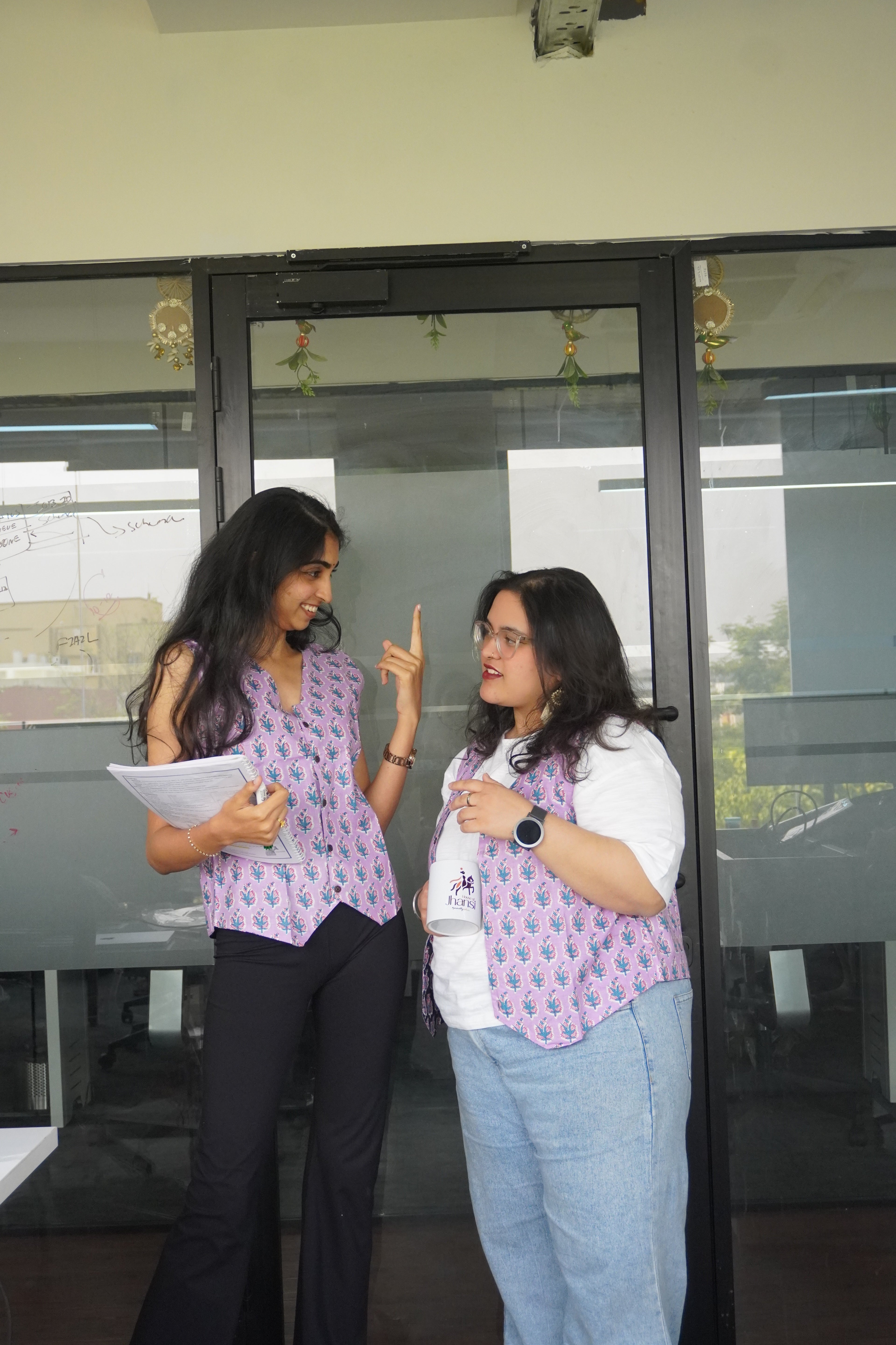 Gulnaar Reversible Waistcoat showing both reversible sides