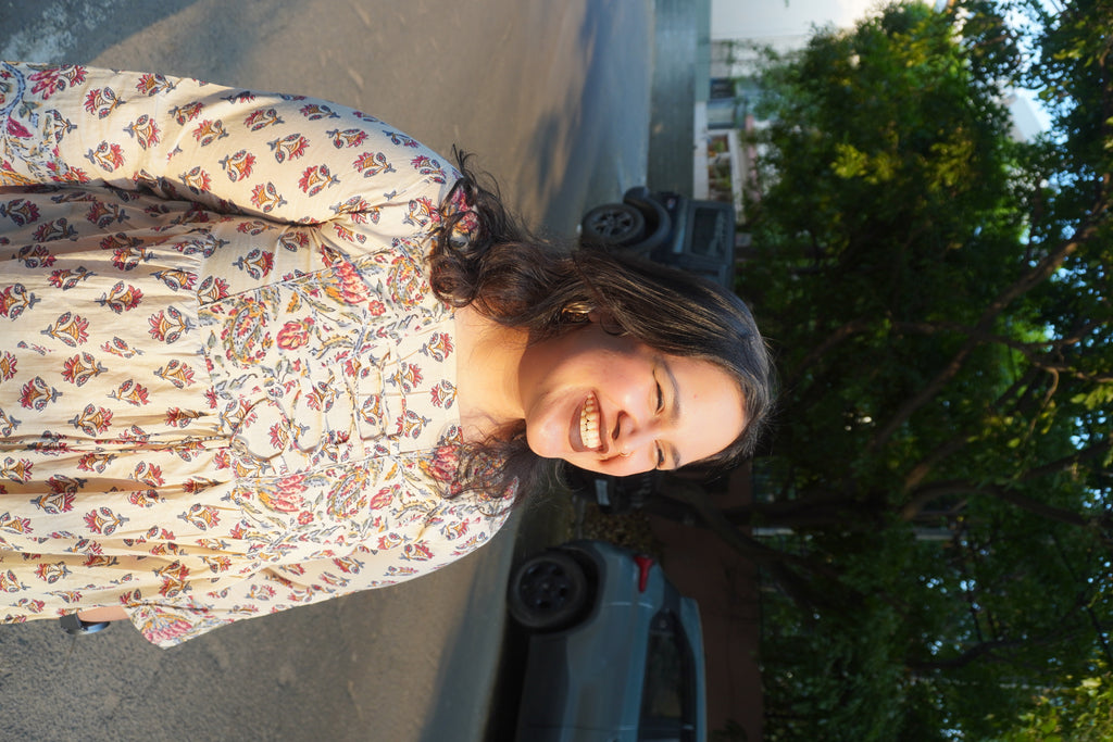 Gulnaar Bloom Peplum Short Kurti lifestyle view