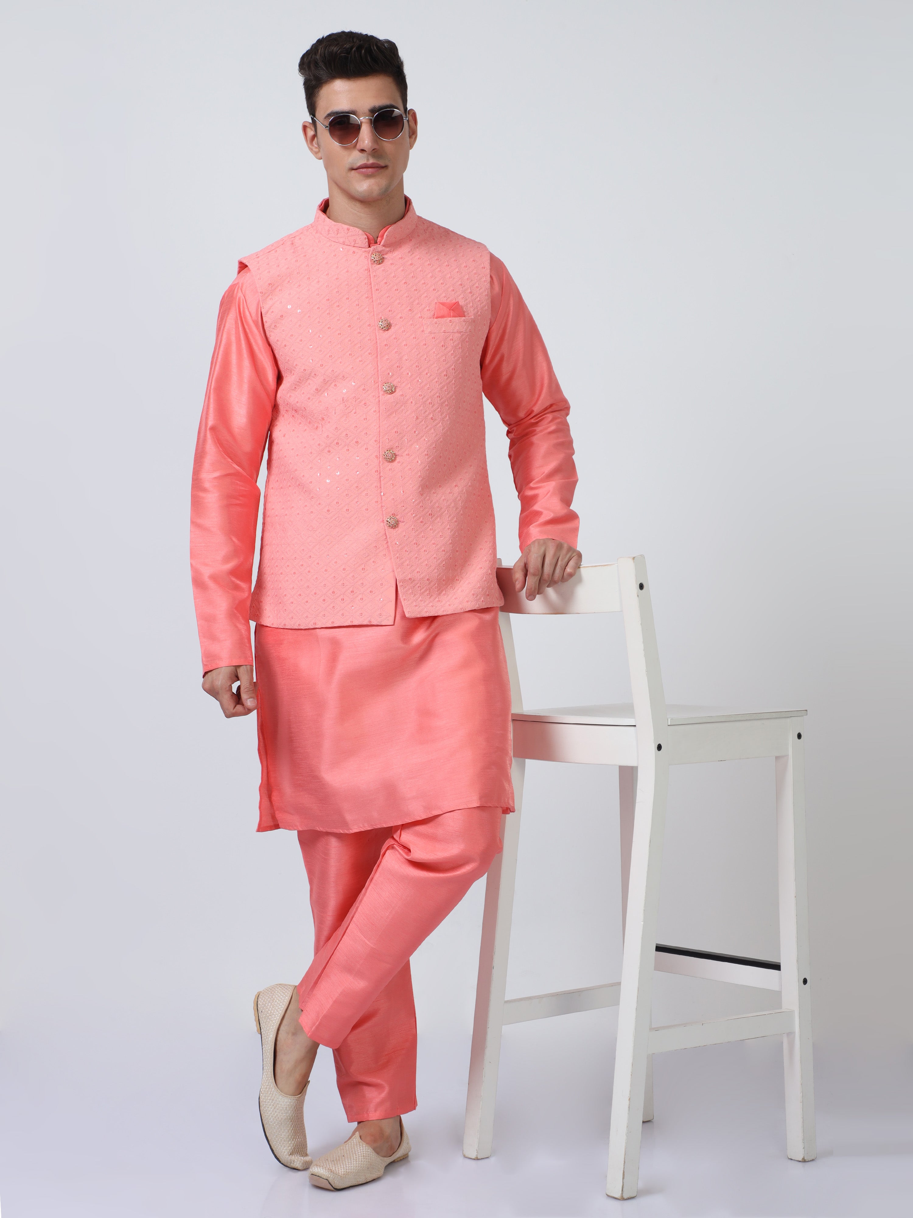 Gulabi Ghazal Kurta Set