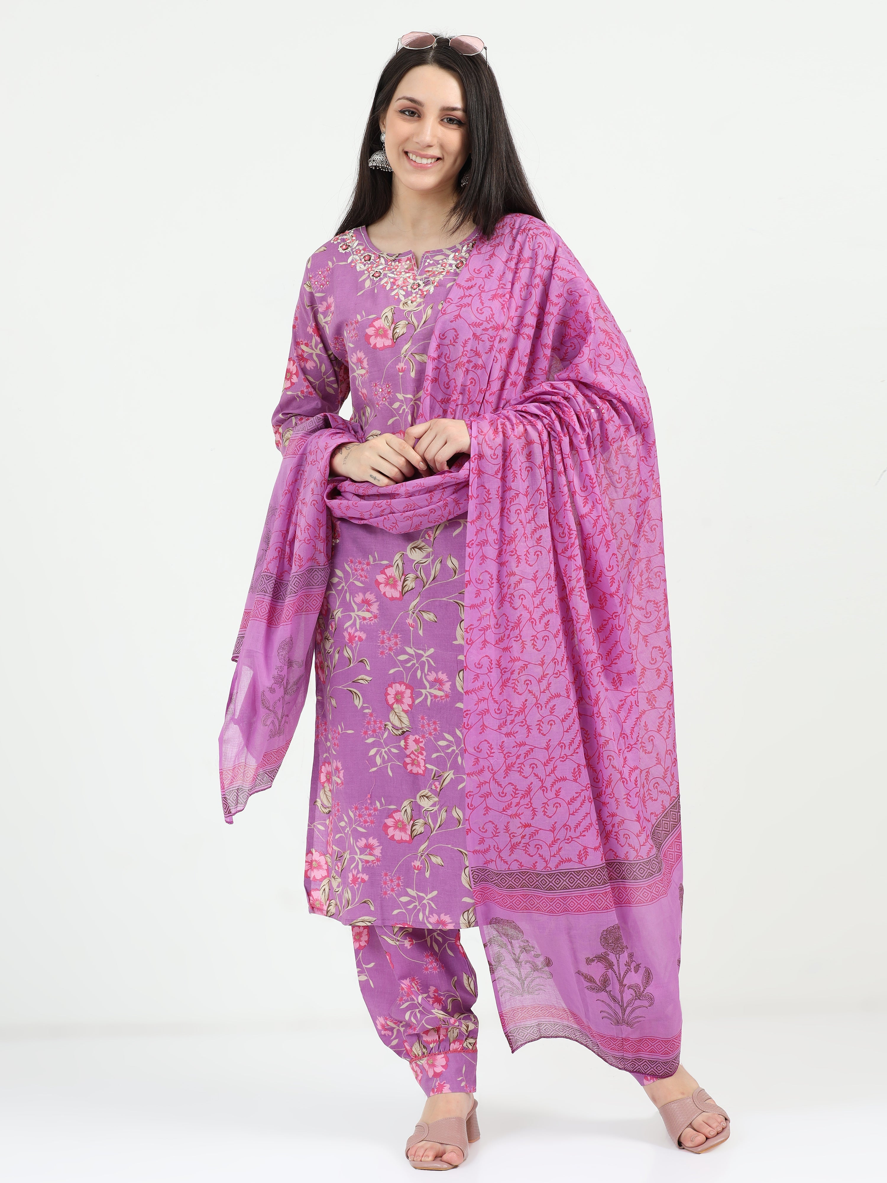 Lavender Leela Kurta Set