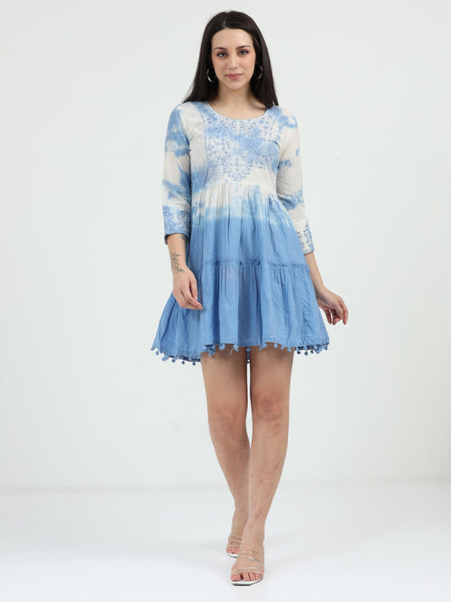 Aasmani Blue Dress