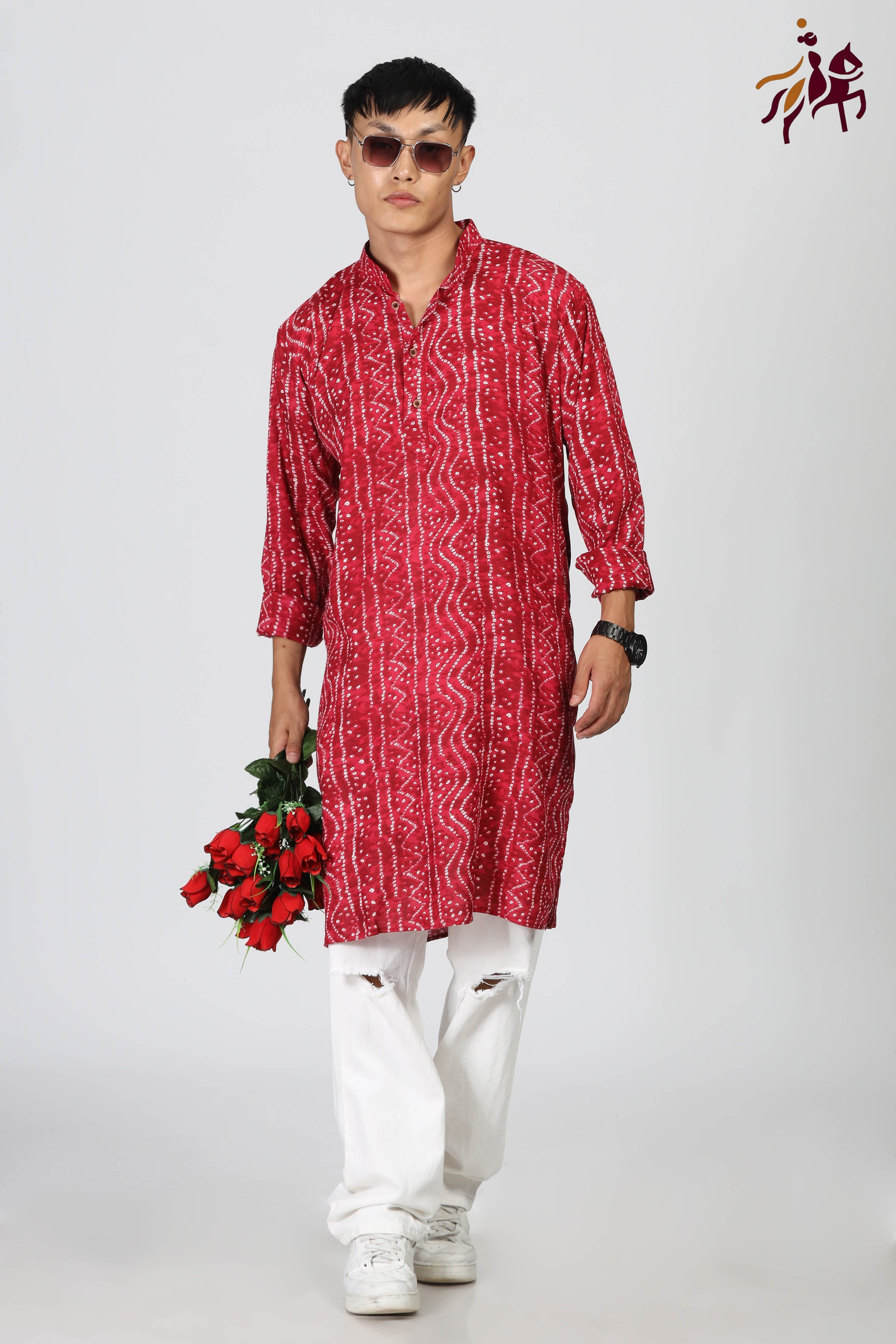 Laal Lion Kurta
