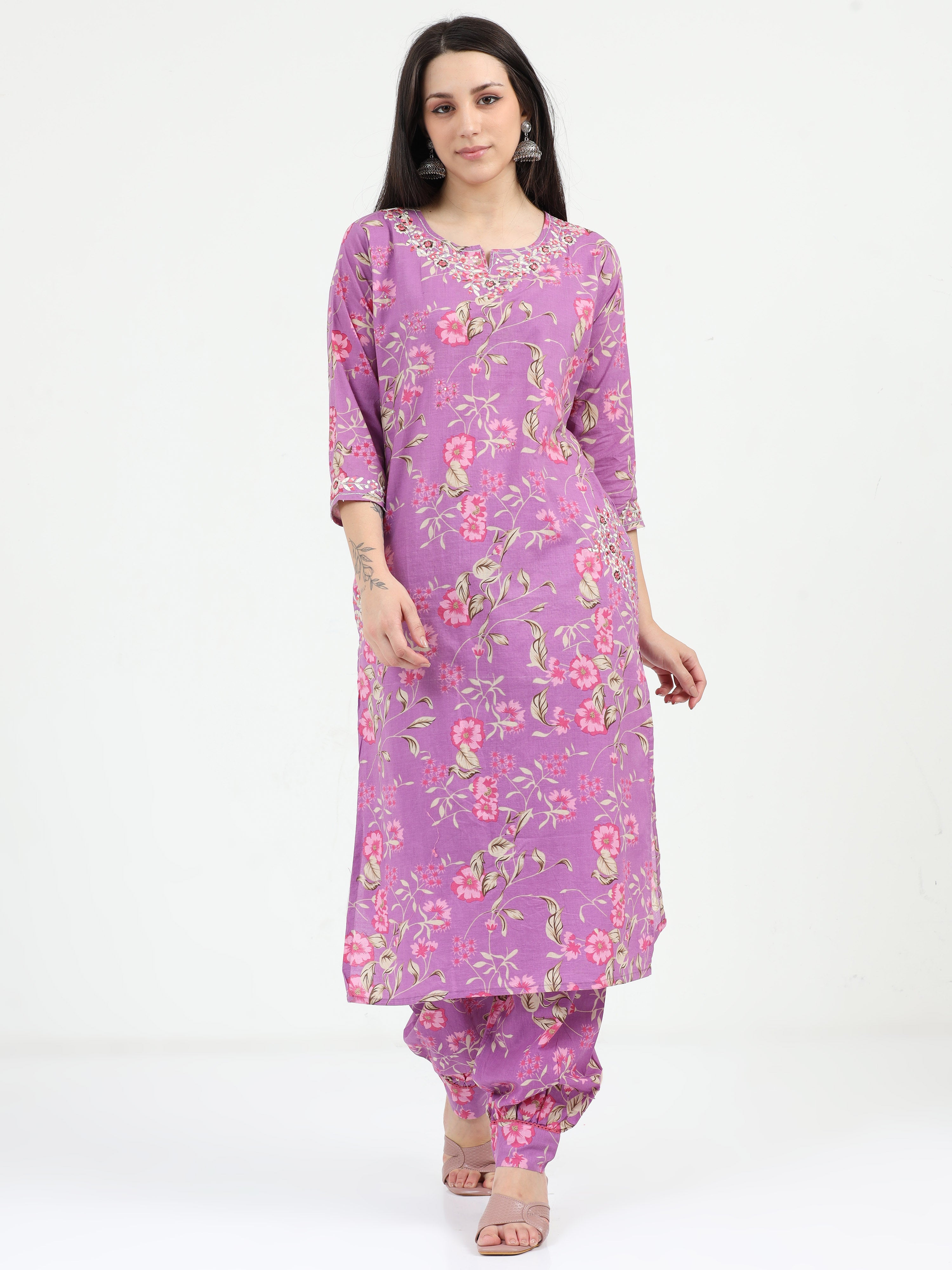 Lavender Leela Kurta Set