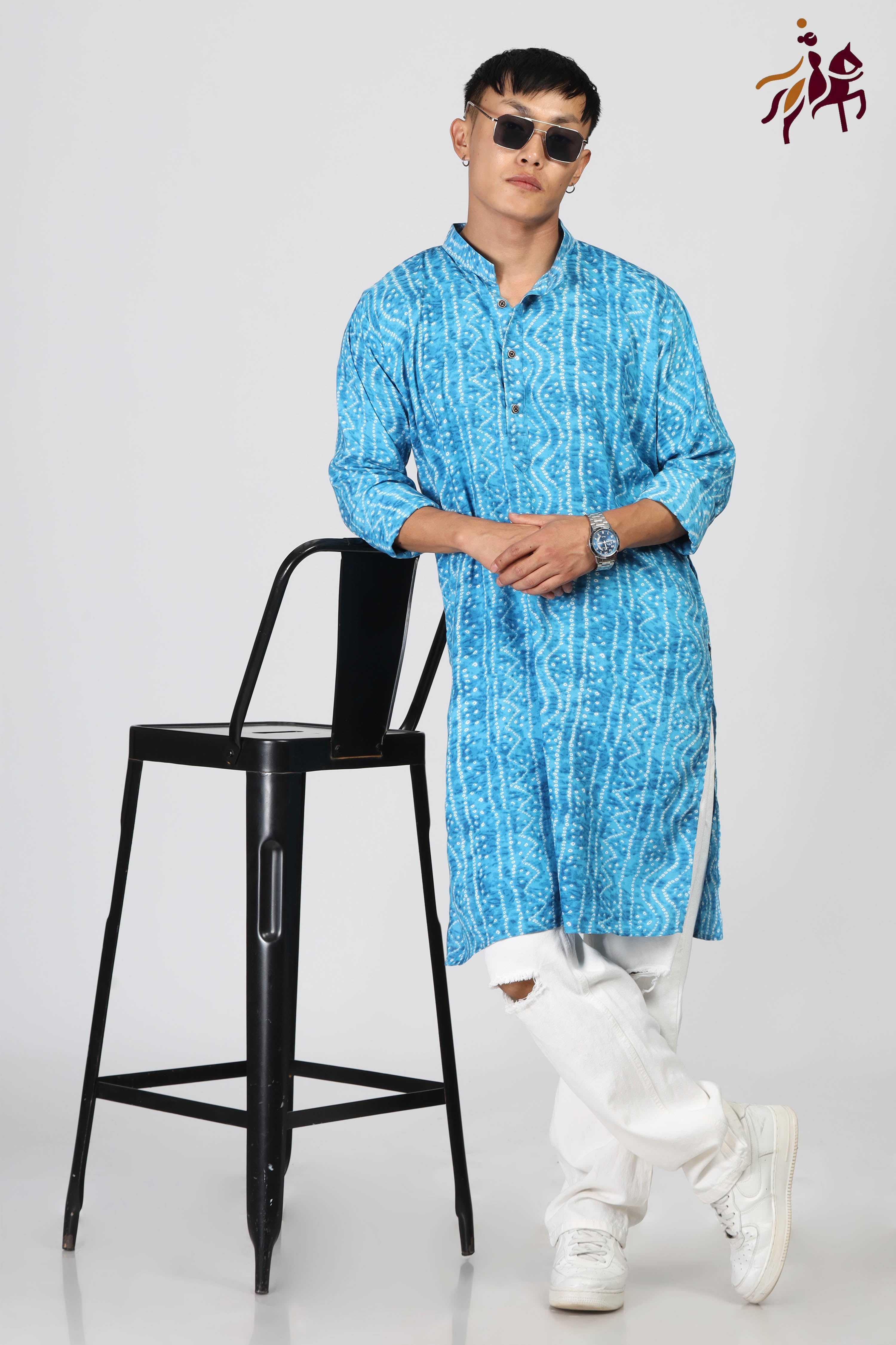 Aqua Afsana Kurta