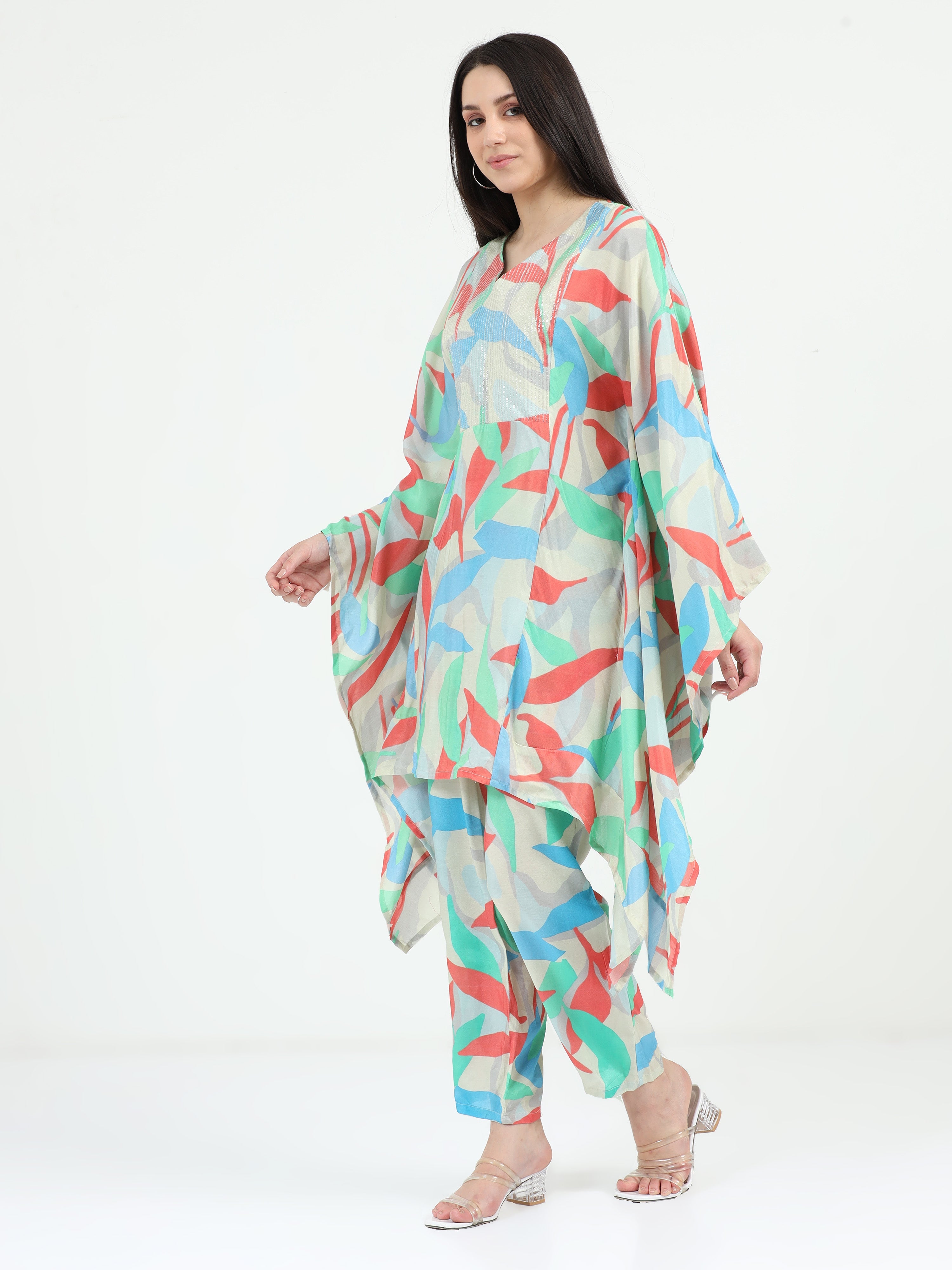 Desi Drama Kaftan Set