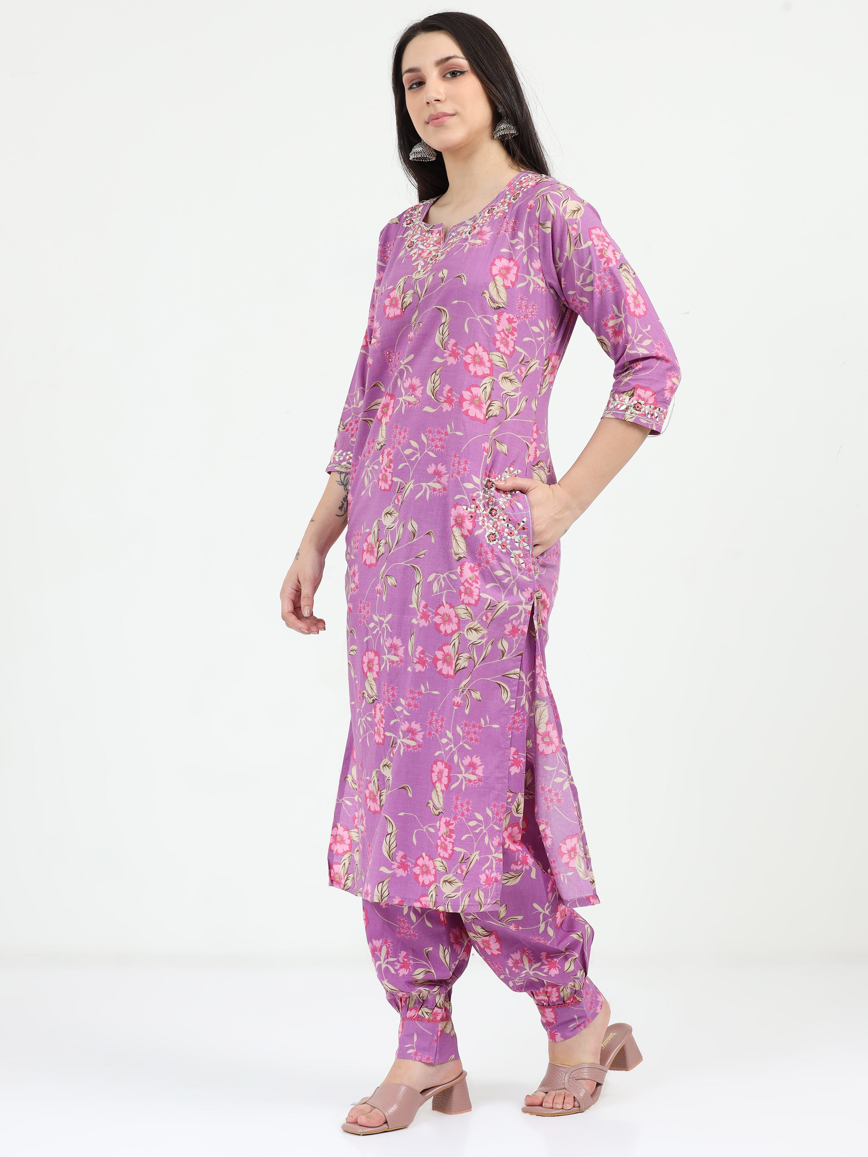 Lavender Leela Kurta Set
