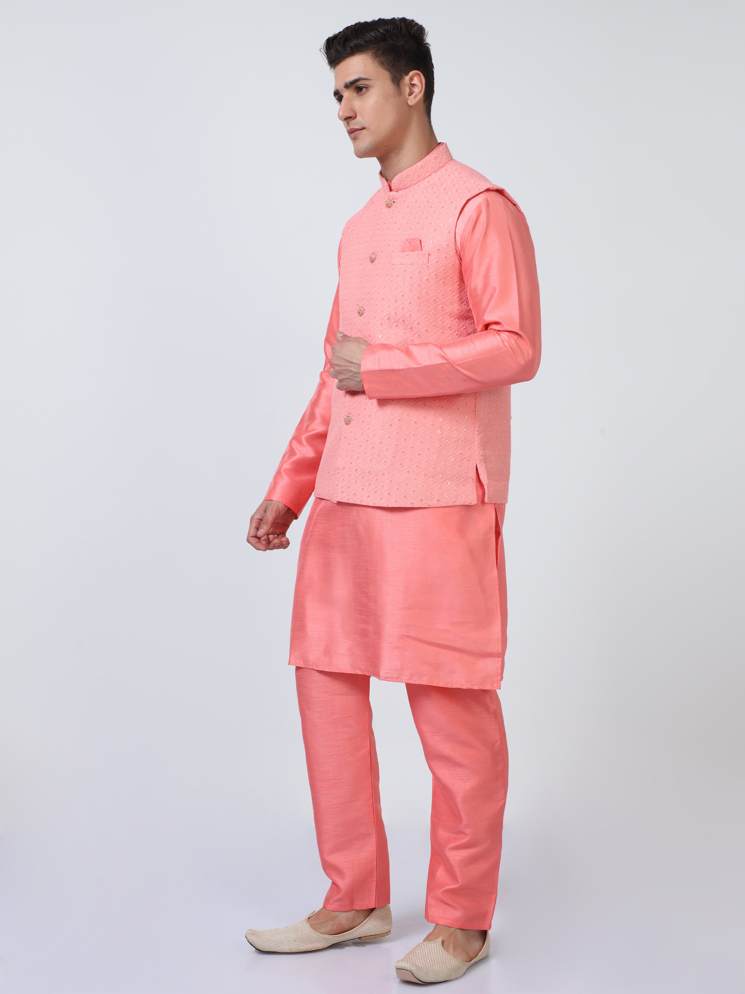Gulabi Ghazal Kurta Set