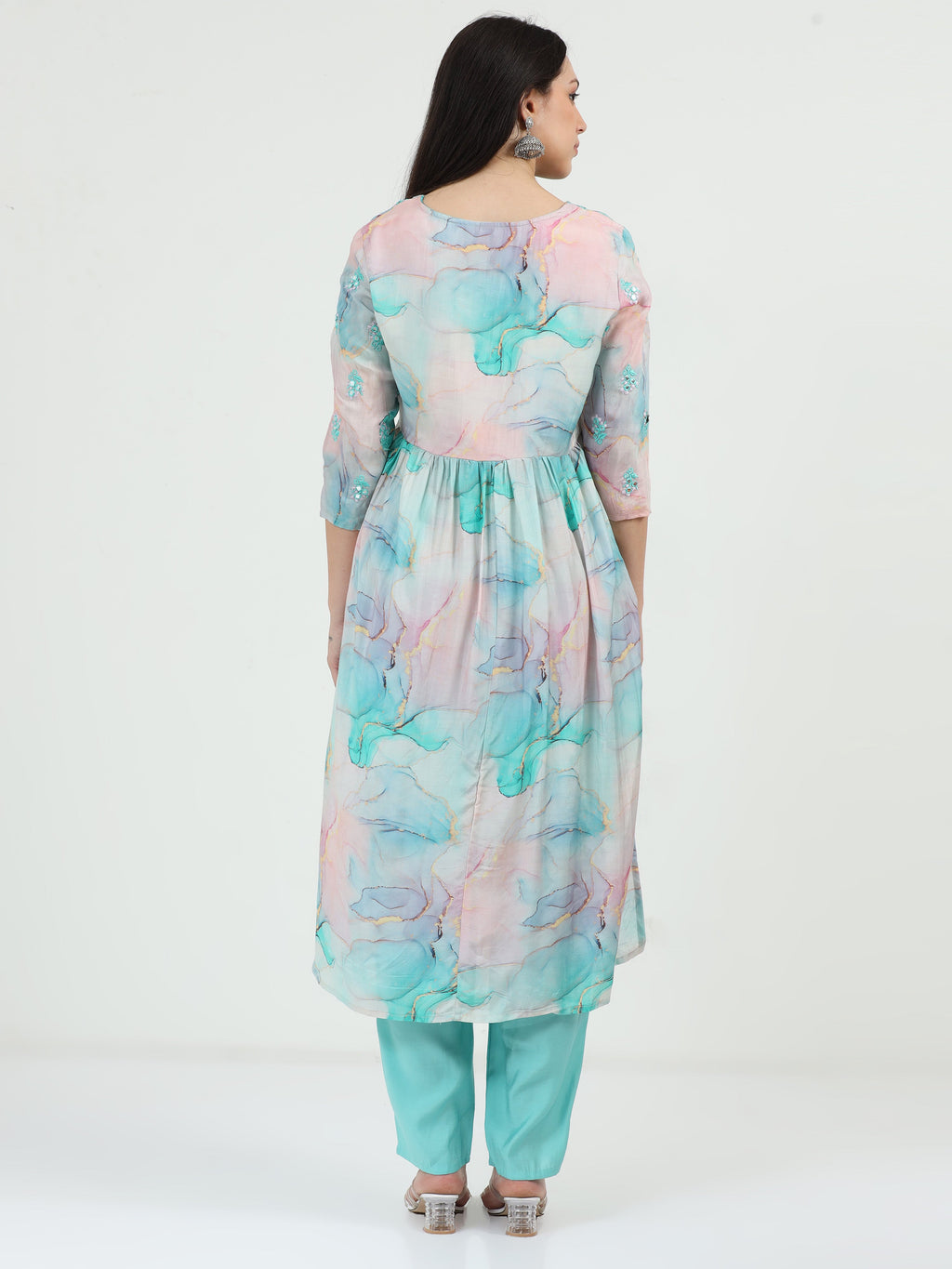 Aqua Apsara Kurta Set