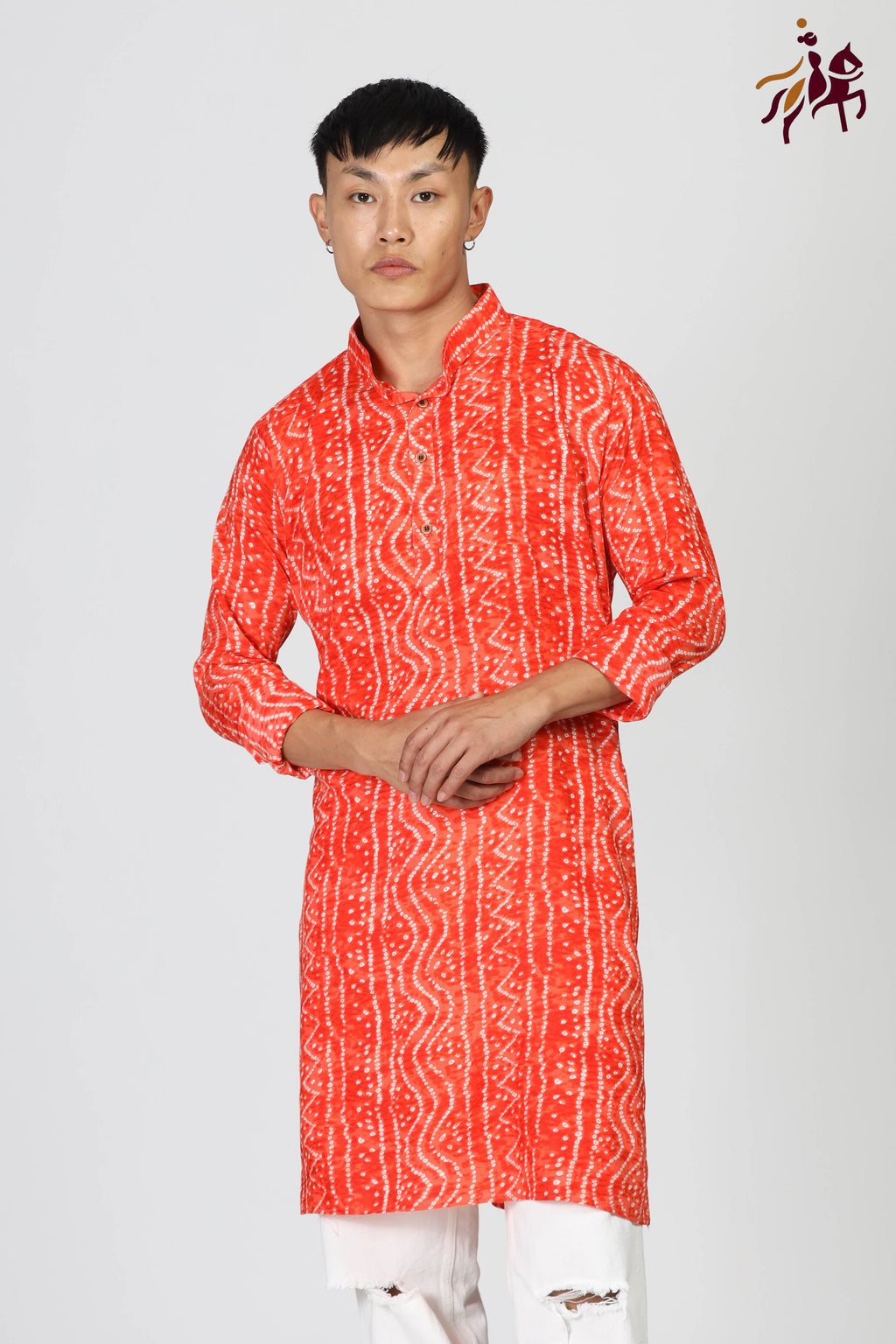 Gerua Groove Kurta