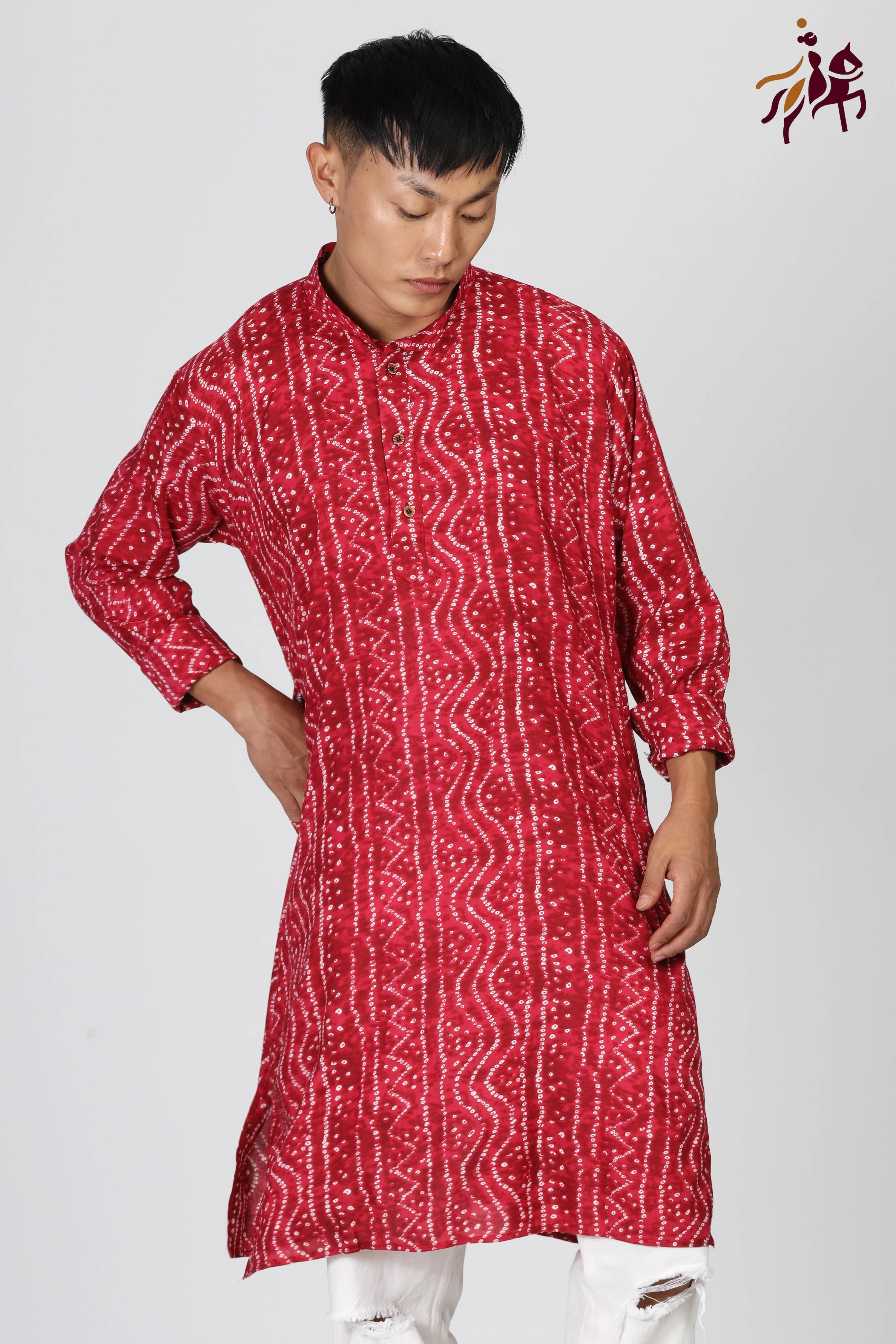 Laal Lion Kurta