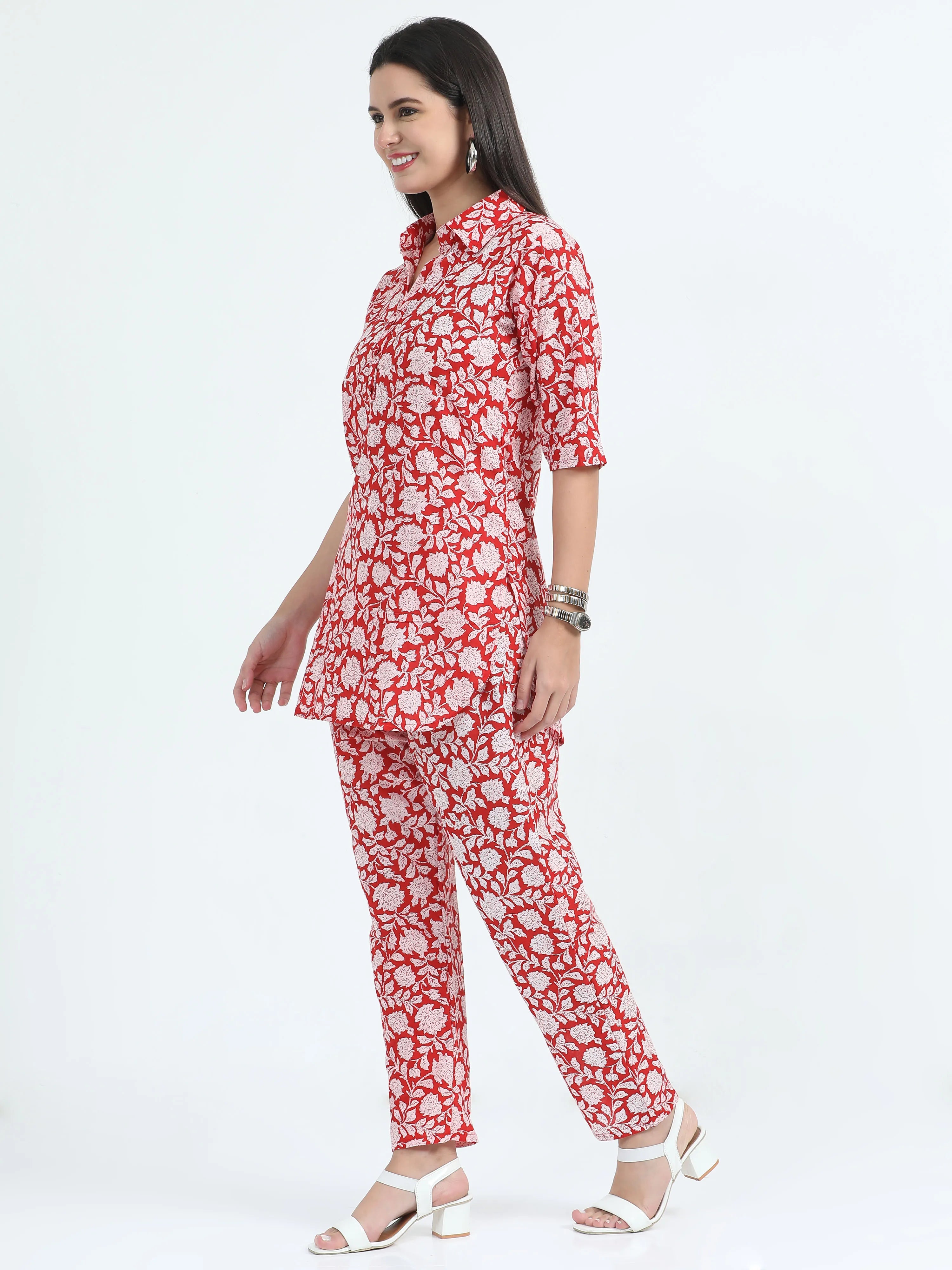 Laal Leher Co-ord Set