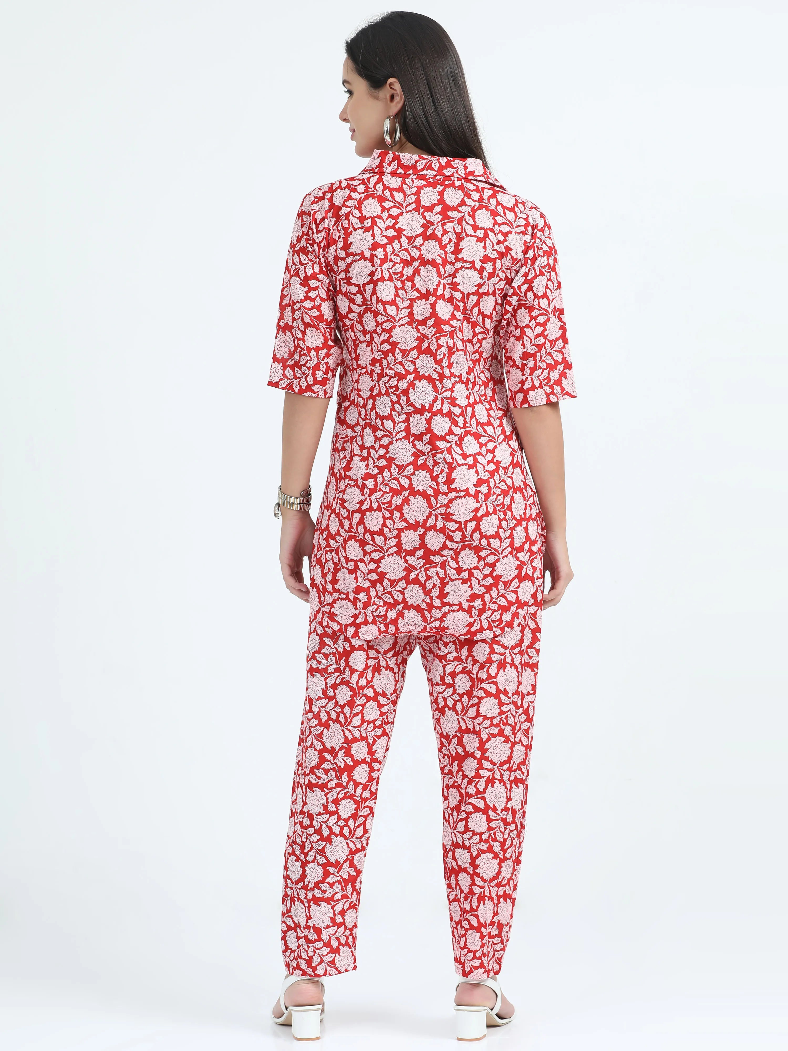 Laal Leher Co-ord Set