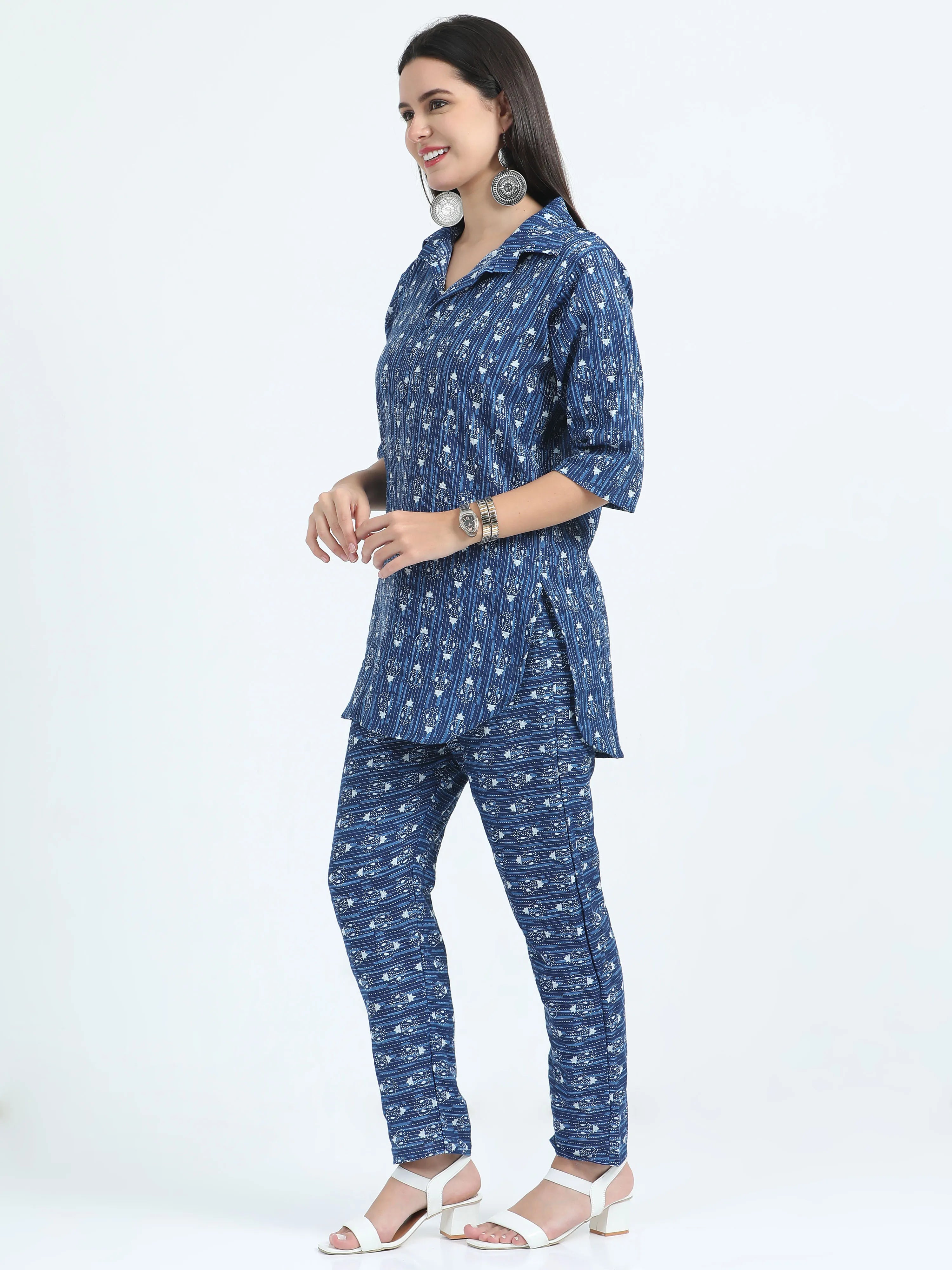 Indigo Iktara Co-ord Set