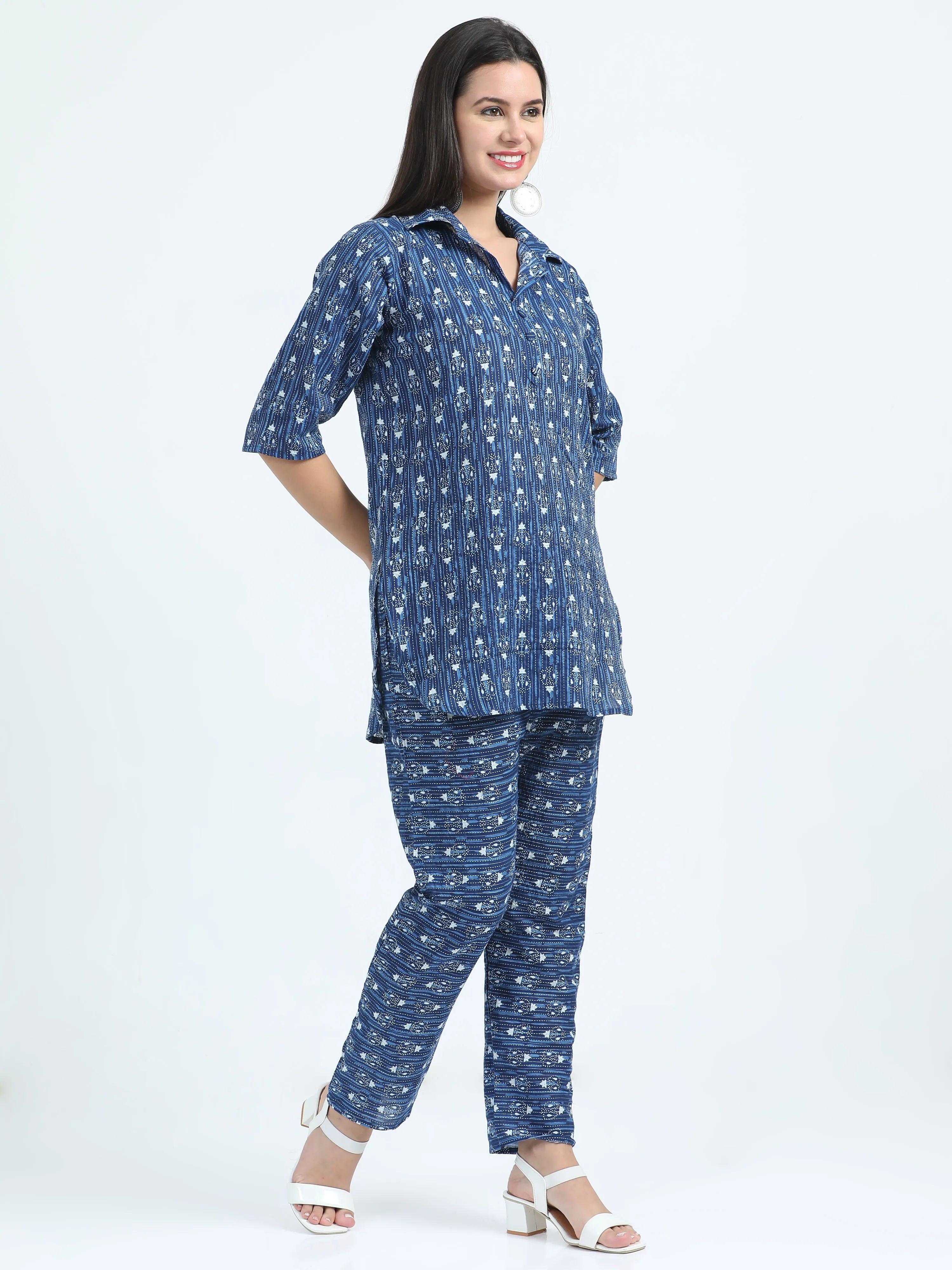 Indigo Iktara Co-ord Set
