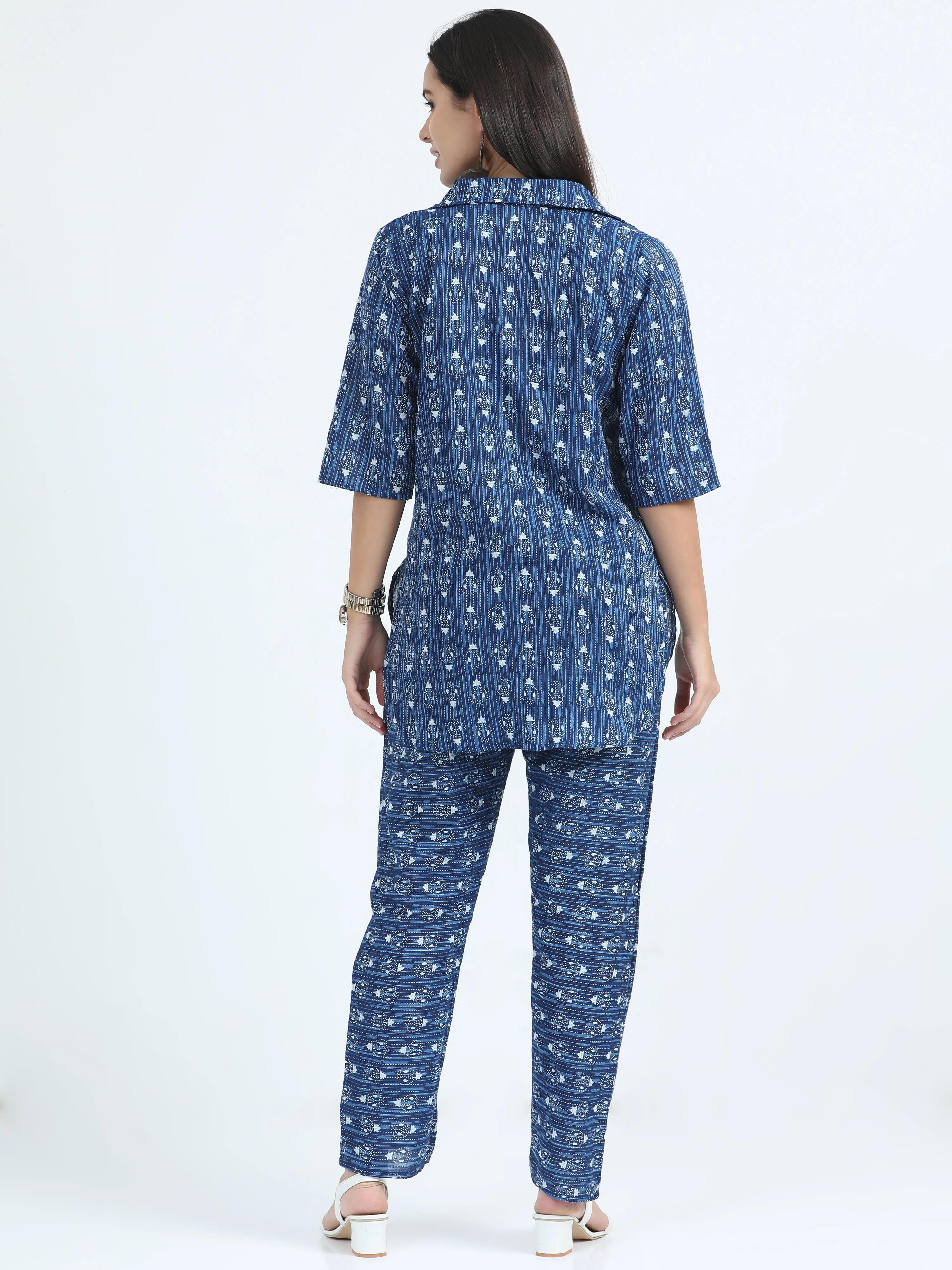 Indigo Iktara Co-ord Set