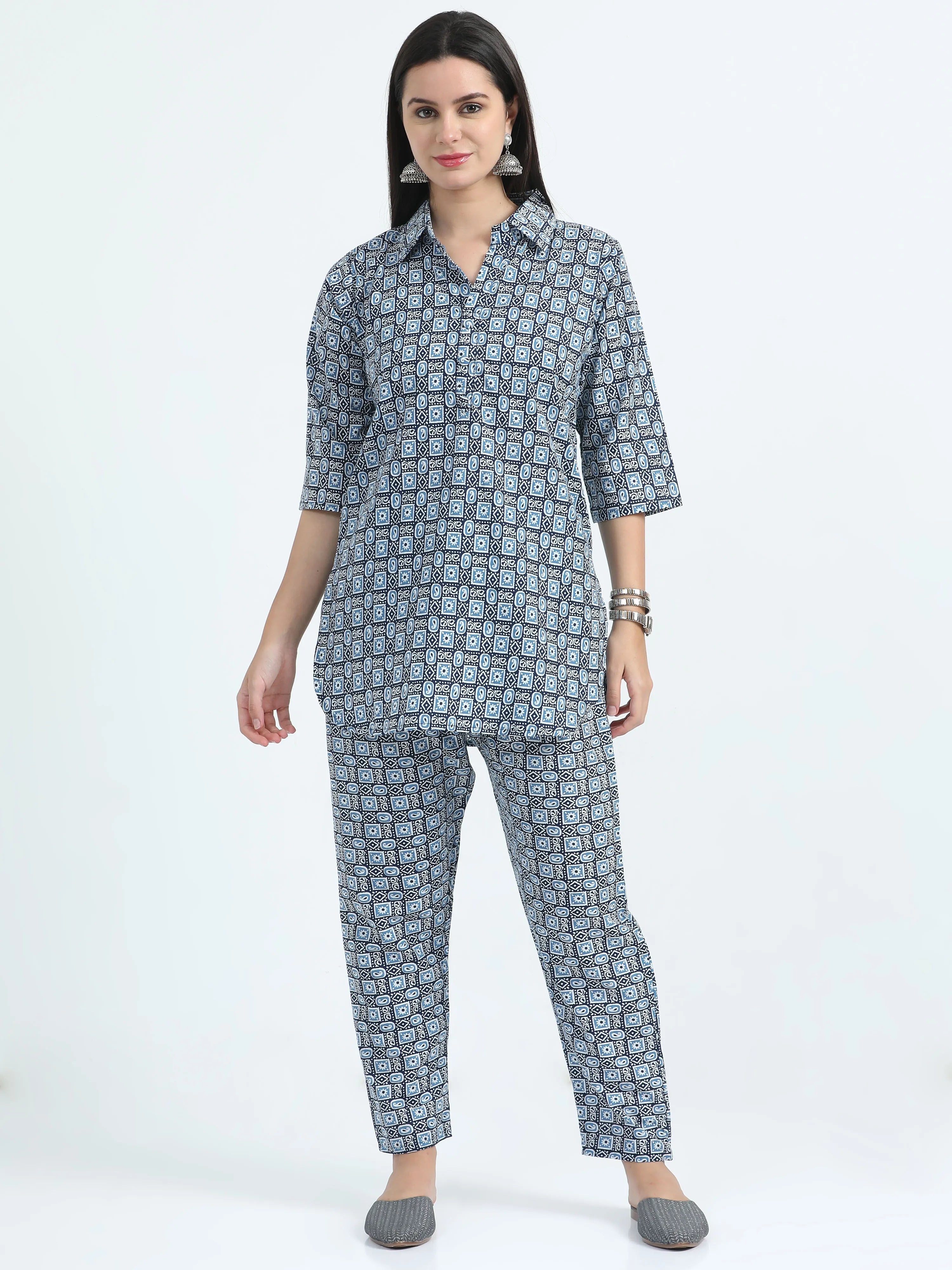 Aqua Adaa Co-ord Set