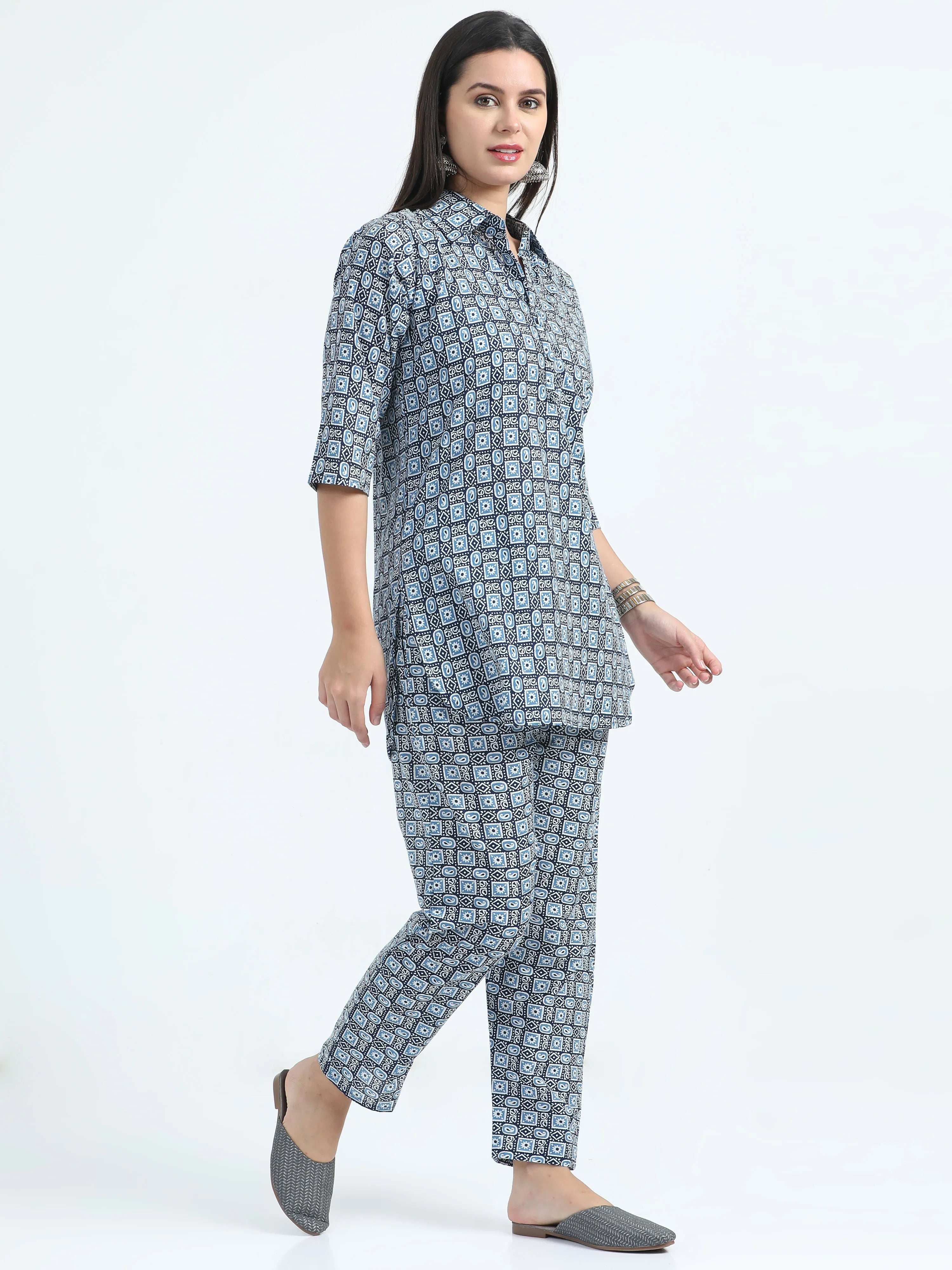 Aqua Adaa Co-ord Set