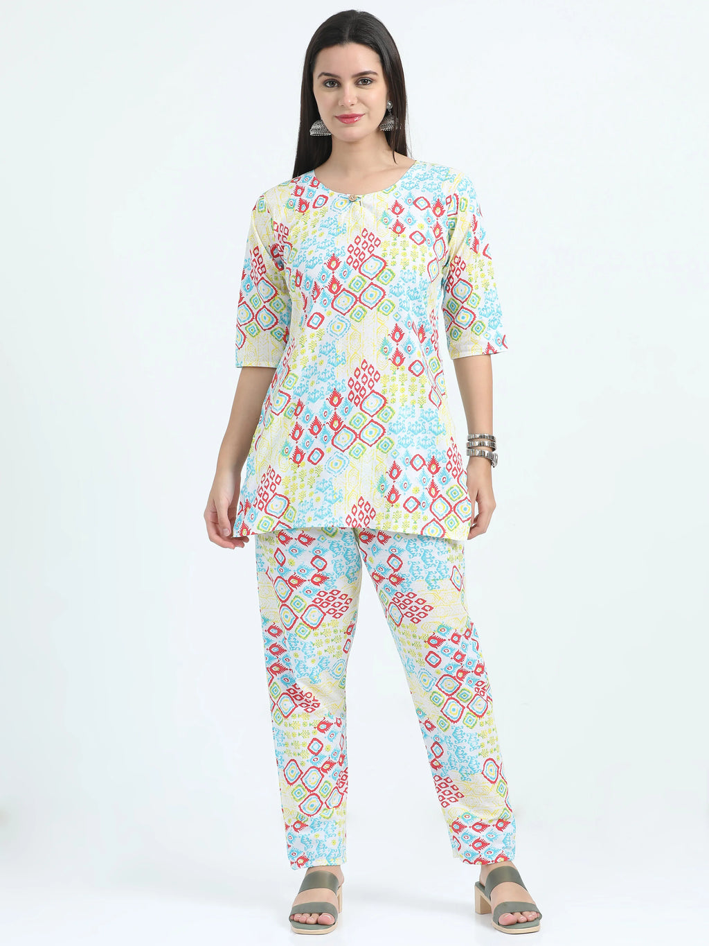 Phoolon Ki Holi Short Kurta Set