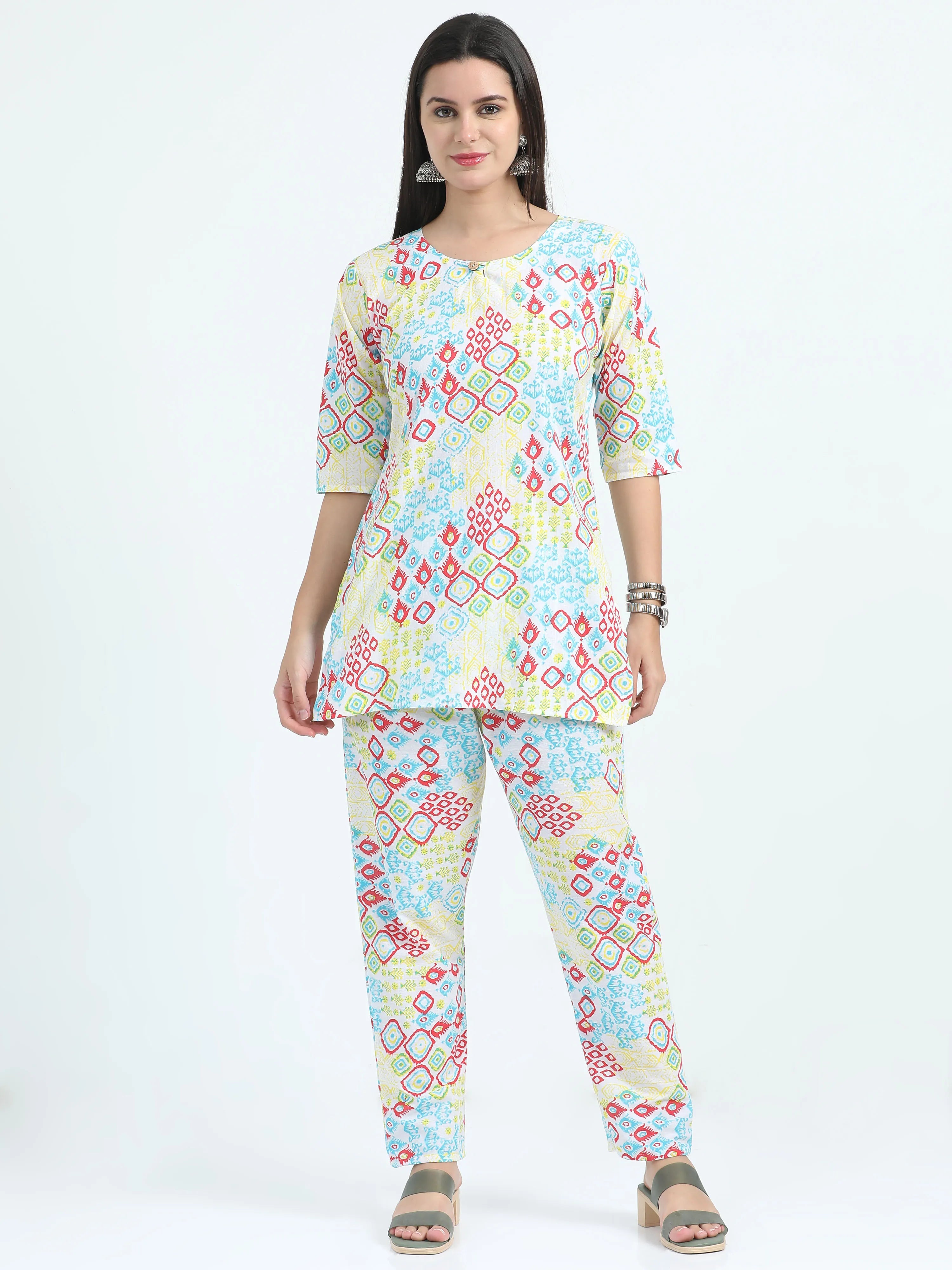 Phoolon Ki Holi Short Kurta Set