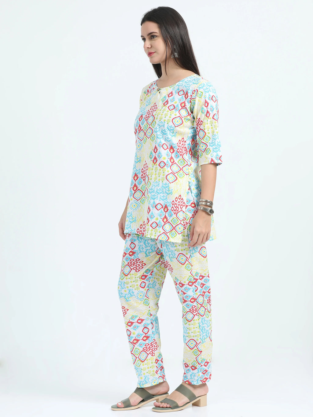 Phoolon Ki Holi Short Kurta Set