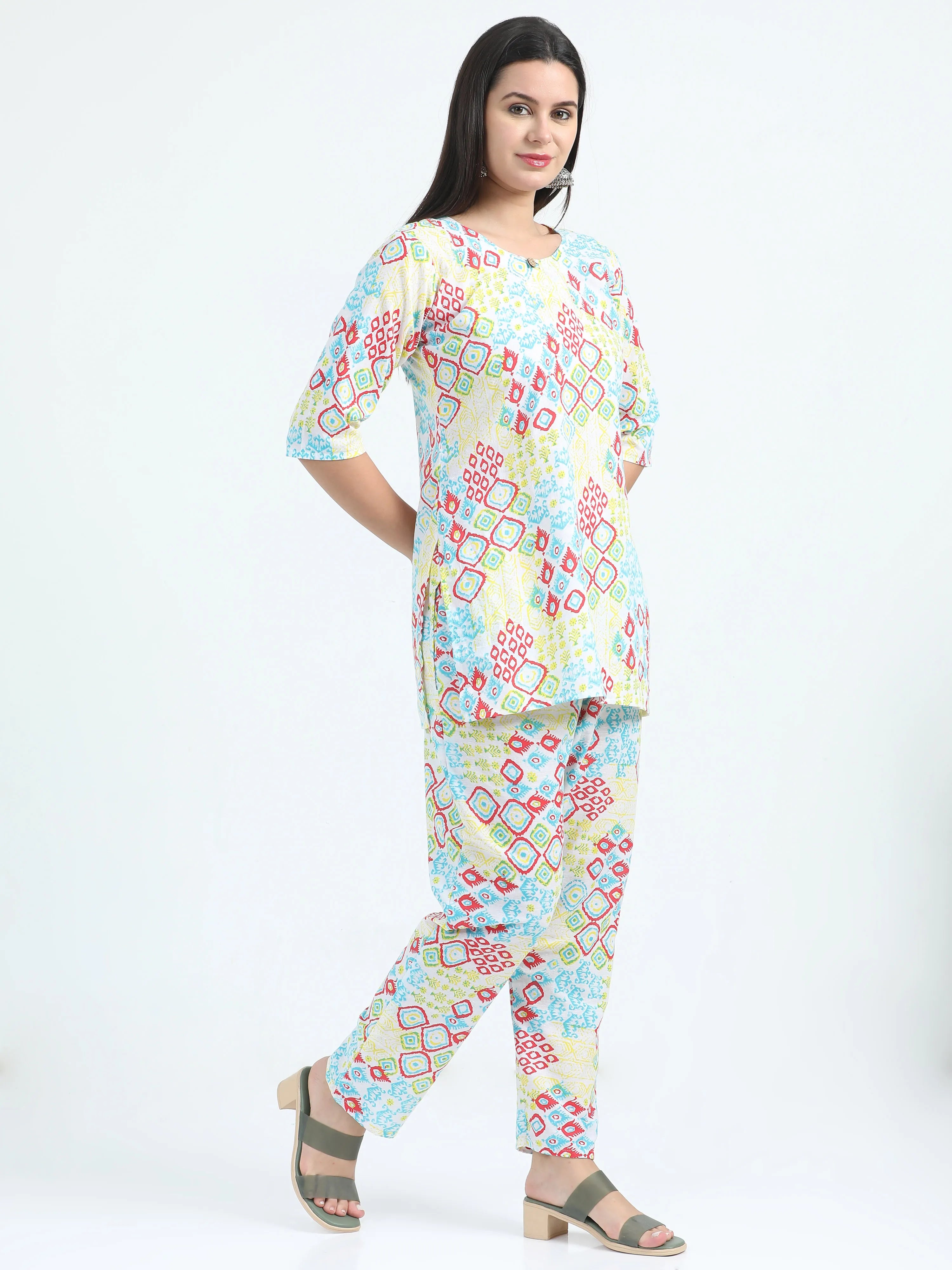 Phoolon Ki Holi Short Kurta Set