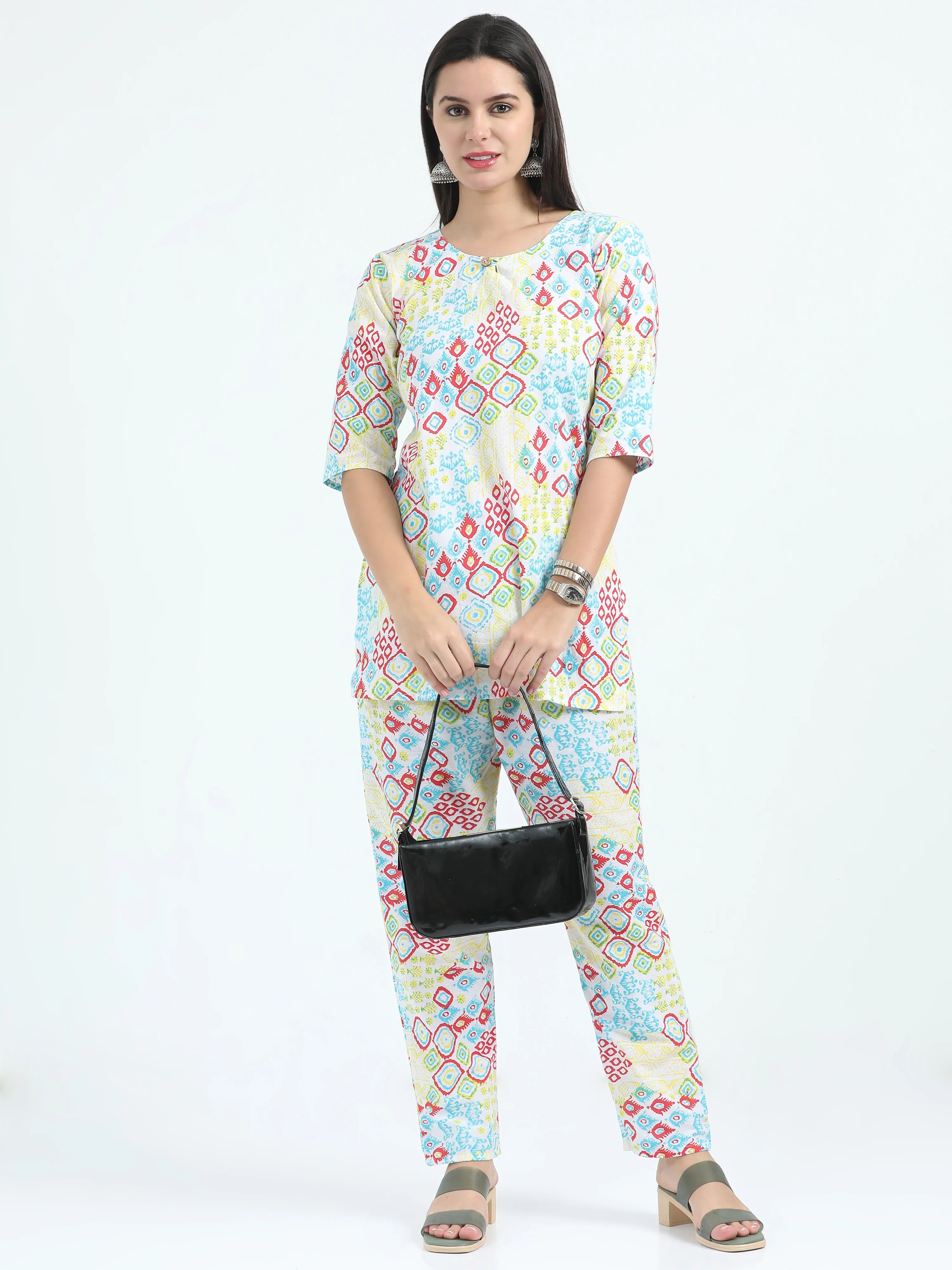 Phoolon Ki Holi Short Kurta Set